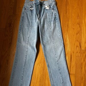 Abercrombie & Fitch Light Blue Straight Leg Jeans